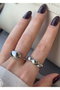 Heliophilia Silver Anillo de Latón Plateado